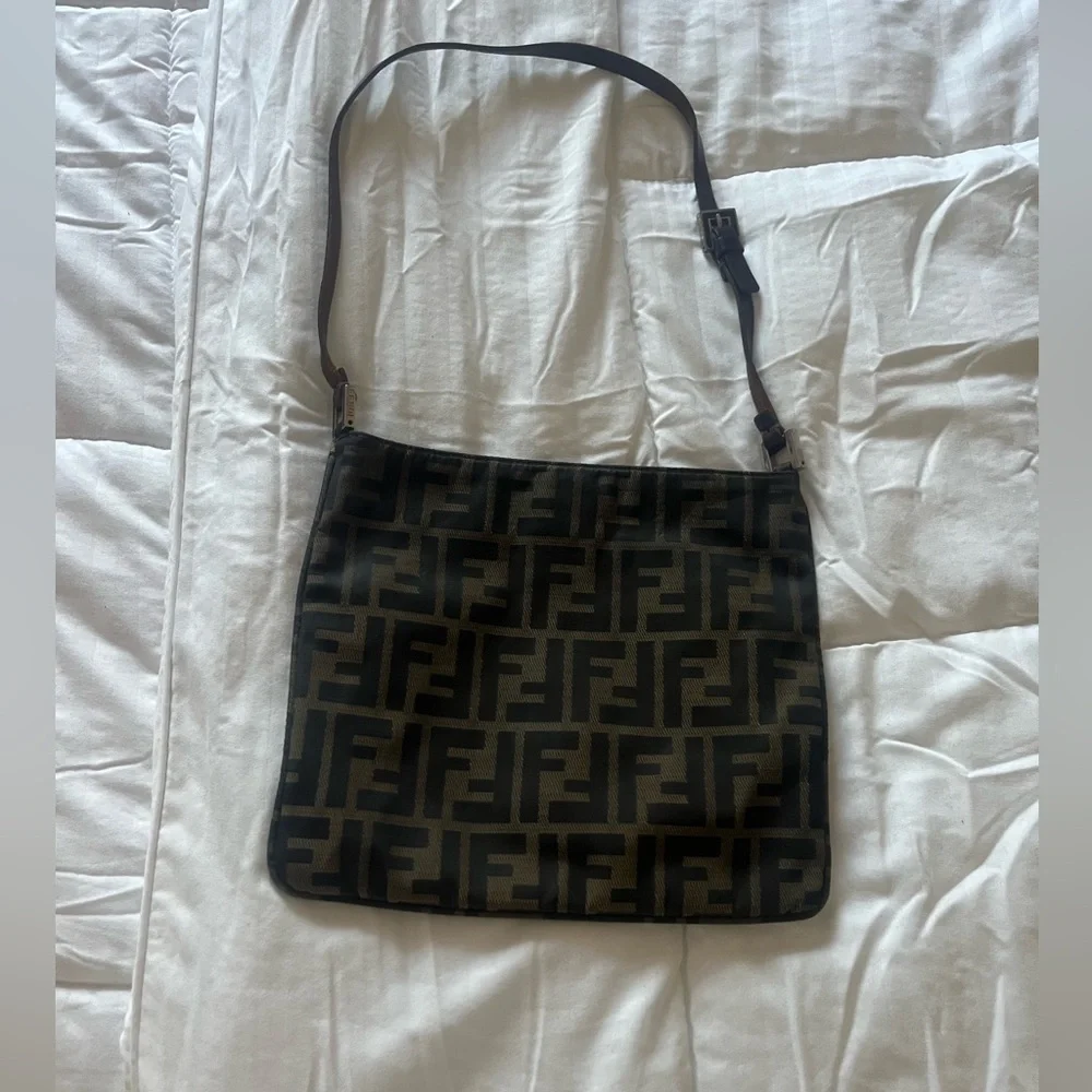 Fendi Black and Brown Shoulder Bag - Picture 3 of 8
